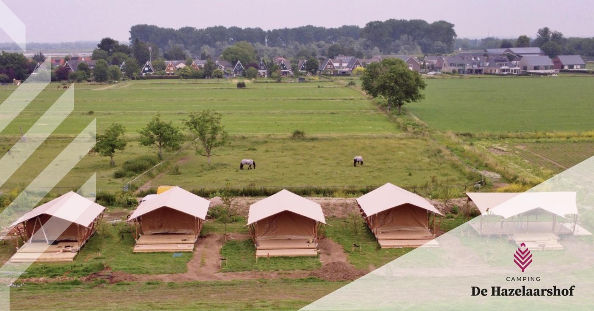 De Hazelaarshof Luxe Glampingtent Bij Natuurgebied De Millingerwaard Kekerdom Eksteriør billede